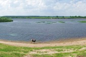 панорама реки Ока. Около Поповки